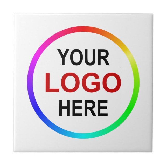 Carreau Logo personnalisé de société (Devant)