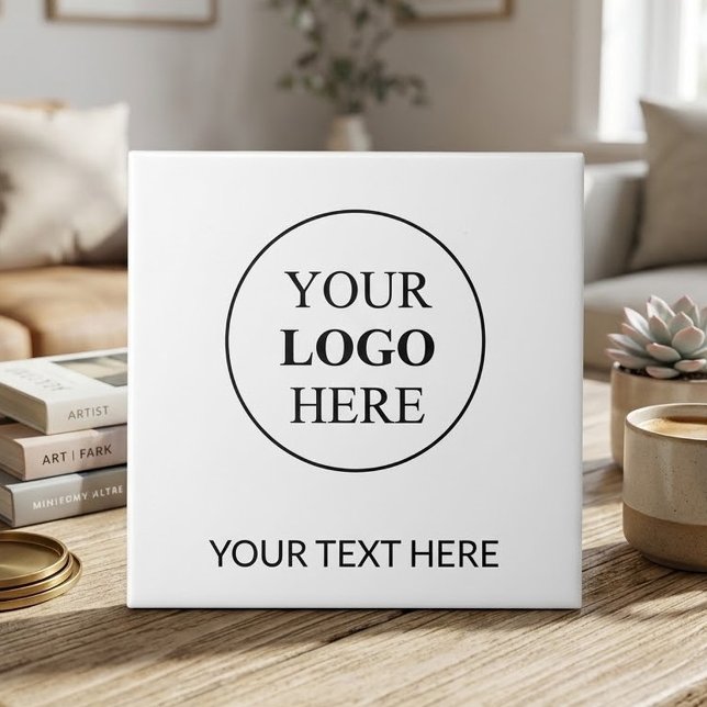 Carreau Logo Promotionnel Personnalisé – Aucune Commande M (Créateur téléchargé)