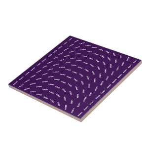 Carreau Logo Unique ou Motif d'Image Téléchargée Violet