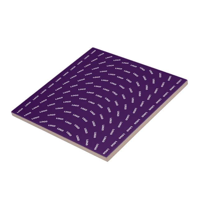 Carreau Logo Unique ou Motif d'Image Téléchargée | Violet (Côté)