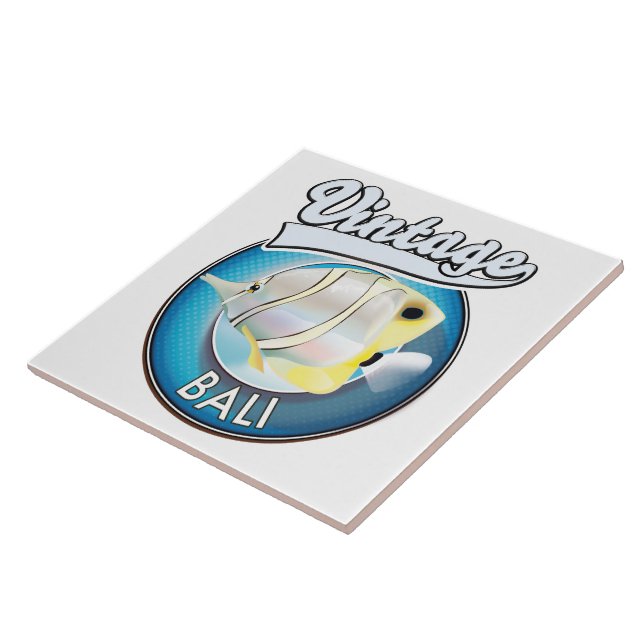 Carreau Logo vintage Bali rétro (Côté)