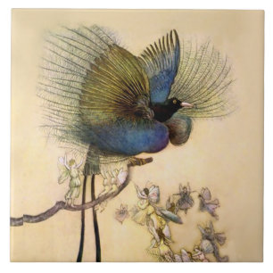 Carreau « L'Oiseau le plus beau » par Warwick Goble