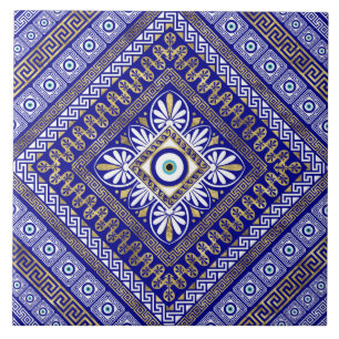 Carreau L'ornement des yeux méandres grecs