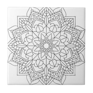 Carreau Lotus Flower Mandala