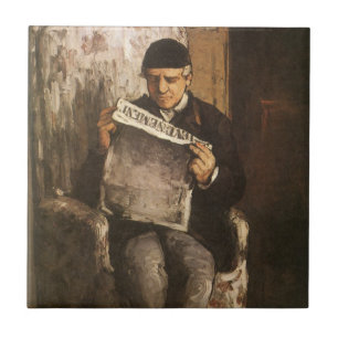 Carreau Louis Auguste Cezanne Père De L'Artiste Lecture