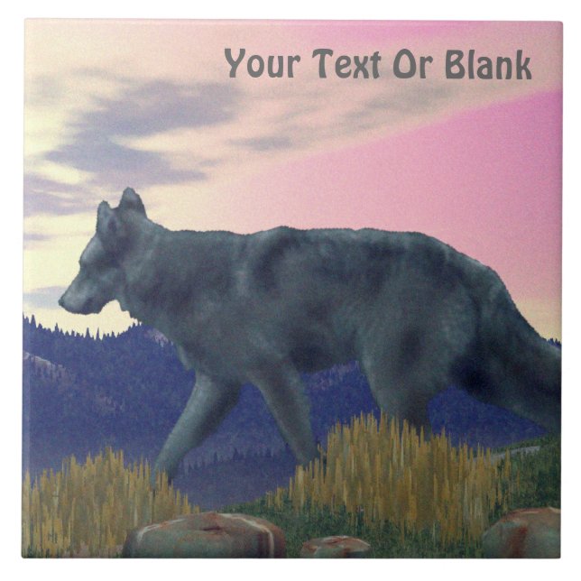 Carreau Loup de grand pays (Devant)