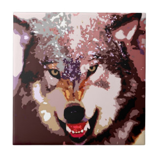 Carreau Loup en neige
