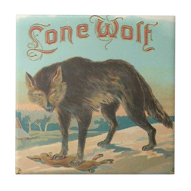 Carreau Loup solitaire (Devant)
