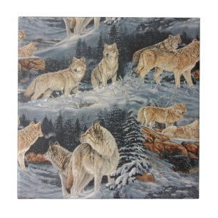 Carreau Loups d'hiver