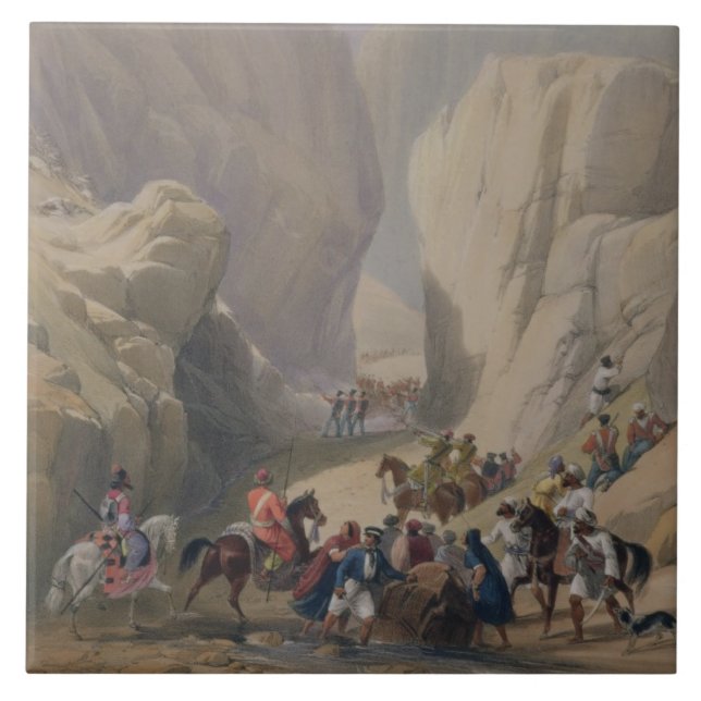 Carreau L'ouverture dans le passage étroit au-dessus du (Devant)