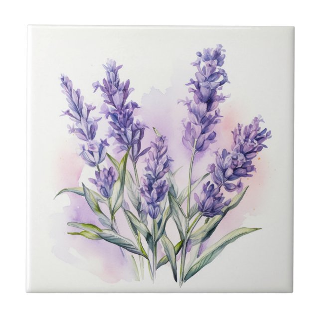 Carreau Love Lavender fleurs (Devant)