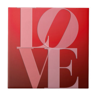 Carreau Love Romance Rouge rose