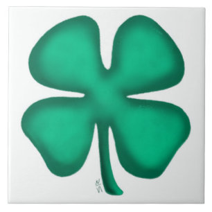 Carreau Lucky 4 Leaf Irlandais Clocher grande tuile