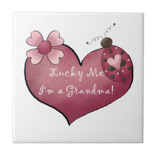 Carreau Lucky Me Je suis un cadeau de grand-mère