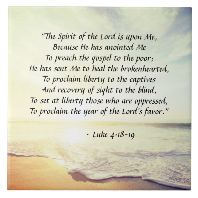 Carreau Luke 4:18-19, "The Spirit of the Lord is upon Me" (Devant)