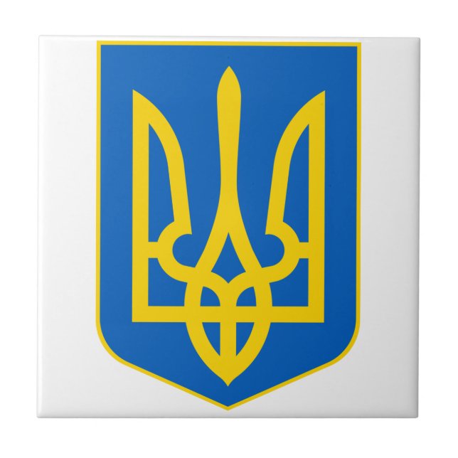 Carreau L'Ukraine peu de manteau des bras (Devant)