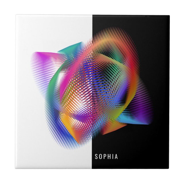 Carreau Lumière de couleur arc-en-ciel (Devant)