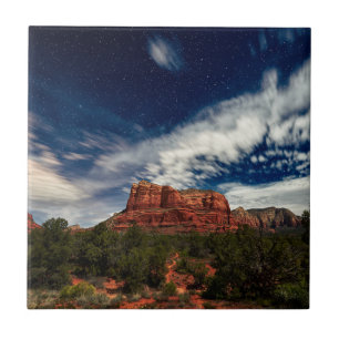 Carreau Lumière de lune au-dessus de Sedona, Arizona