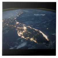 Lumières de Floride à la nuit, NASA ISS Photo mode