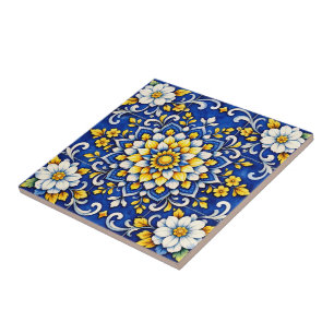 Carreau lumineux Cobalt Garden