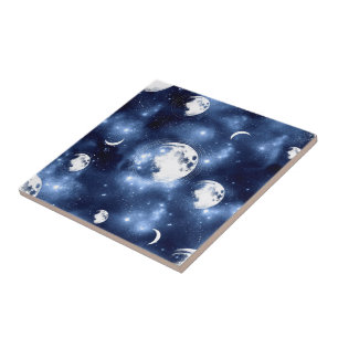 Carreau Luminosité de la lune   Phases de la lune dans les