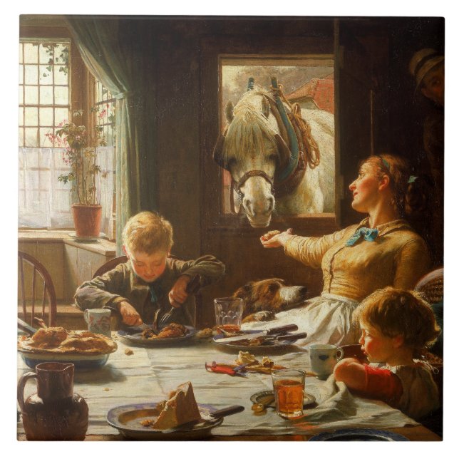 Carreau L'une des familles (l'âne étant Fed) (Devant)