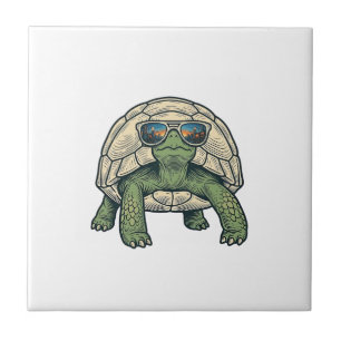 Carreau Lunettes de soleil cool Tortoise Design vectoriel