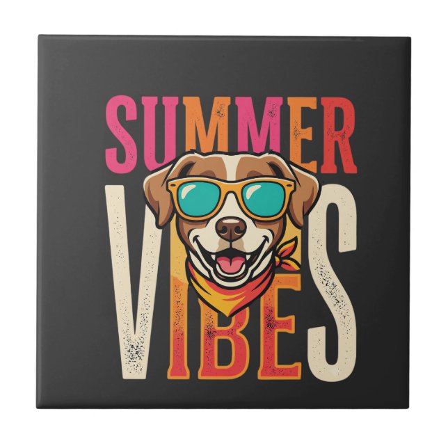 Carreau Lunettes de soleil pour chien Summer Vibes (Devant)