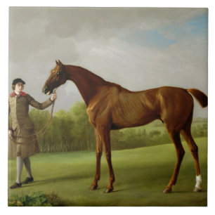 Carreau Lustre de George Stubbs , tenu par un marié,