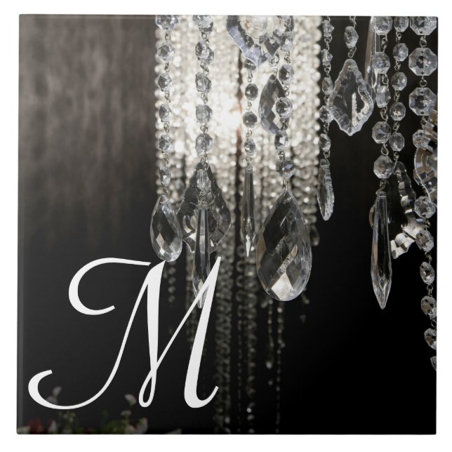Carreau Lustre en cristal Chic Glas Monogramme Carrelage (Devant)