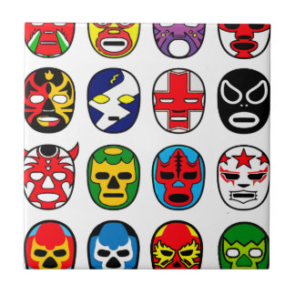 Carreau Lutte mexicaine de lutteur de masque de Lucha