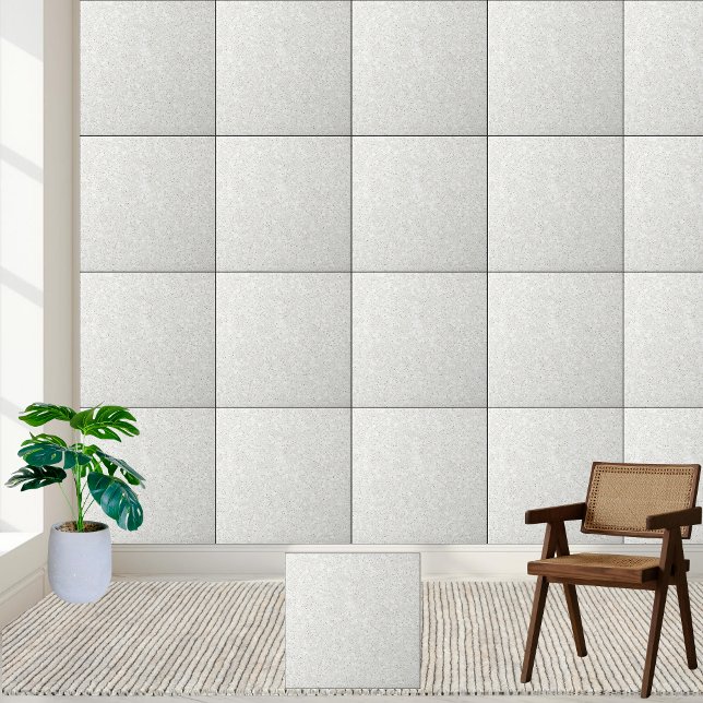 Carreau Luxe étincelle en céramique blanche et dorée (Luxury Sparkle White and Gold Speckled Ceramic Ceramic Tile)