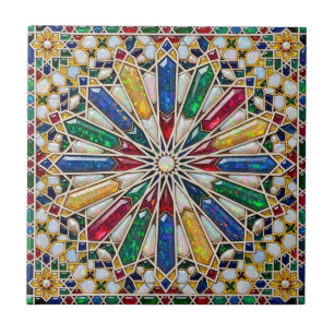 Carreau Luxueux cristal coloré Opale Marocain Zellij