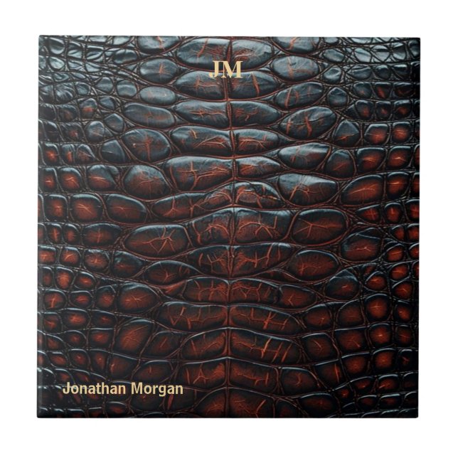 Carreau Luxury Executive Monogram Premium Leather  (Devant)