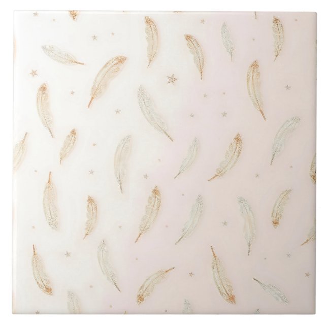 Carreau Luxury Modern Feathers Boho Collection (Devant)
