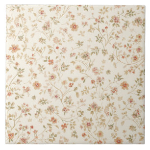 Carreau Luxury Vintage Blush Elegant Cream Victorian