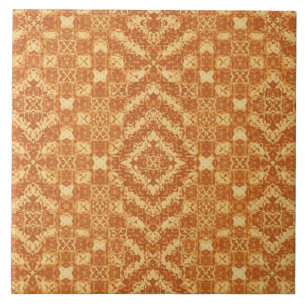Carreau Luxury Vintage Islamic Geometric Sand Terracotta 