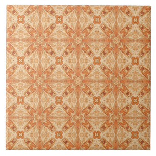 Carreau Luxury Vintage Islamic Geometric Sand Terracotta 