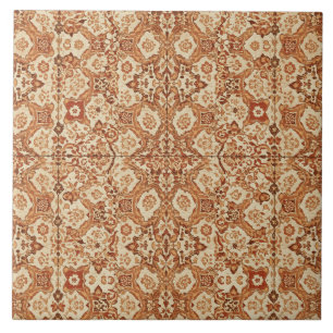 Carreau Luxury Vintage Islamic Geometric Sand Terracotta 