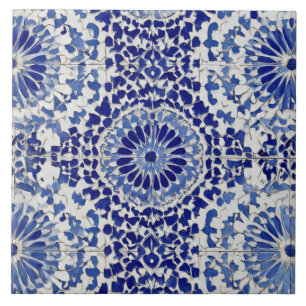 Carreau Luxury Vintage Moroccan Zellige Classic Blue White