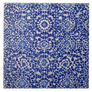 Carreau Luxury Vintage Moroccan Zellige Classic Blue White