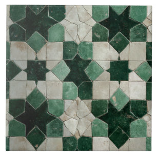 Carreau Luxury Vintage Moroccan Zellige Emerald Green