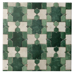 Carreau Luxury Vintage Moroccan Zellige Emerald Green