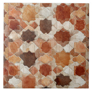 Carreau Luxury Vintage Moroccan Zellige Terracotta Sand