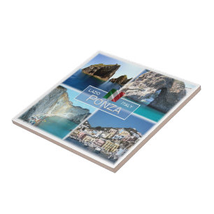 Carreau LZO019 PONZA, Mosaïque, Lazio, Italie,