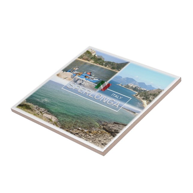 Carreau LZO021 SPERLONGA, Latium, Italie, (Côté)