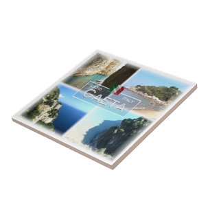 Carreau LZO032 GAETA, Mosaïque, Latium, Italie,