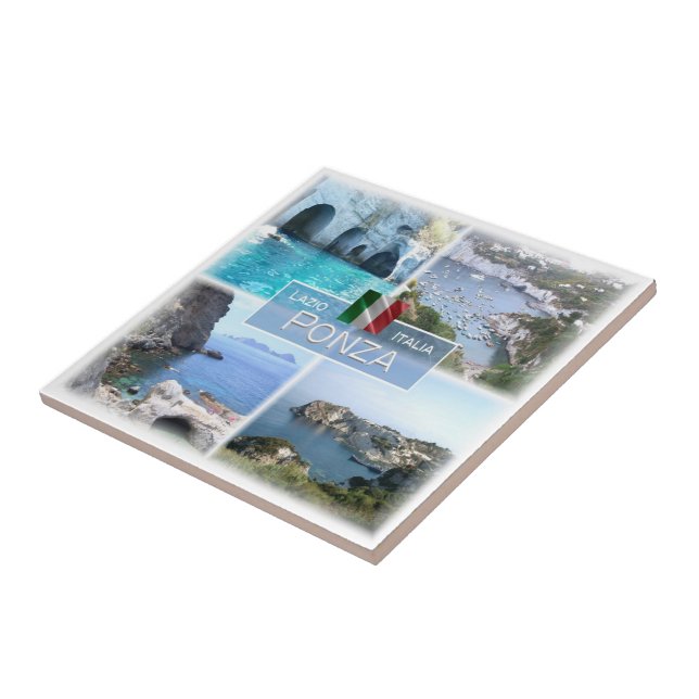 Carreau LZO044 PONZA, Latium, Italie, (Côté)