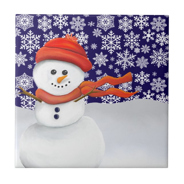 Carreau M. Bonhomme de neige (Devant)