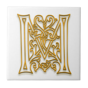 Carreau M Monogramme "Irish Gold" Carrelage en céramique